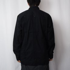 画像3: BOHIO 長袖キューバシャツ BLACK L (3)