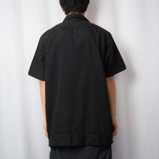 画像3: CARDINALI 刺繍デザイン キューバシャツ BLACK L (3)