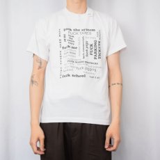 画像2: 90's "FUCK" プリントTシャツ L (2)