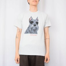 画像2: 90's USA製 "Schnauzer" 犬プリントTシャツ M (2)