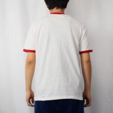 画像3: 70's Champion USA製 バータグ "SCHWINN" 自転車プリントリンガーTシャツ L (3)