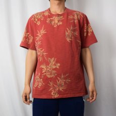 画像2: POLO Ralph Lauren 花柄プリントTシャツ L (2)