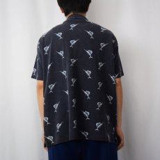 画像3: POLO Ralph Lauren 魚柄 鹿の子ポロシャツ XL (3)