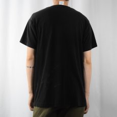 画像3: 90's BVD USA製 無地ポケットTシャツ BLACK L (3)