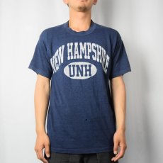 画像2: 80's USA製 "NEW HAMPSHIRE" プリントTシャツ NAVY M (2)