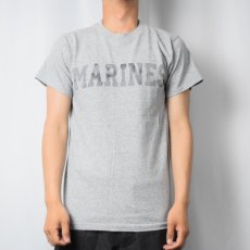 画像2: 90's NAVAL ACADEMY GIFT SHOP USA製 "MARINES" プリントＴシャツ S (2)