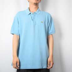 画像2: 70〜80's CHEMISE LACOSTE FRANCE製 ロゴワッペンコットンポロシャツ SIZE6 (2)