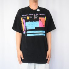 画像2: 90's "Periodic Table of the Elements" 周期表プリントTシャツ BLACK (2)