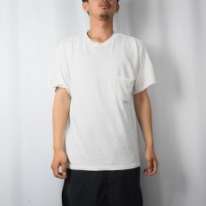 画像2: GAP 無地ポケットTシャツ M (2)