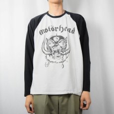 画像2: Motorhead ロックバンドプリントラグランTシャツ XXL (2)