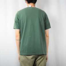 画像4: 90's GAP USA製 無地ポケットTシャツ GREEN L (4)