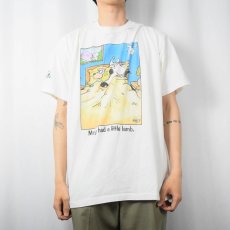 画像2: 90's A HERD OF LAUGHTER "Mary had a little lamb." シュールイラストプリントTシャツ XL (2)