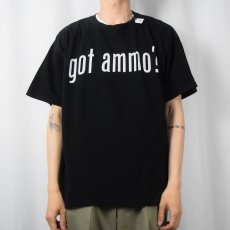 画像2: "got ammo?" パロディプリントTシャツ BLACK XL (2)