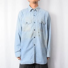 画像2: 50〜60's Sears WORK CLOTHES シャンブレーシャツ (2)