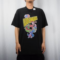 画像2: 90's Popsicle アイスキャンディ キャラクタープリントTシャツ BLACK XL (2)