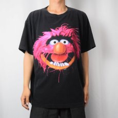 画像2: 90's The Muppets Animal USA製 キャラクタープリントTシャツ BLACK XL (2)