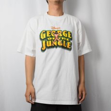 画像2: 90's Disney GEORGE OF THE JUNGLE 映画プリントTシャツ XL (2)