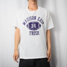 画像2: 80's RUSSELL ATHLETIC USA製 "MADISON EAST FROSH" プリントTシャツ XL (2)