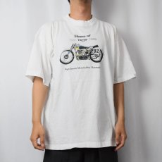 画像2: "House of BSA, TRIUMPH. Norton" バイクプリントTシャツ XL (2)