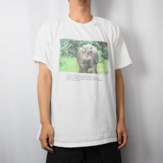 画像2: 90〜2000's カバプリントTシャツ XL (2)