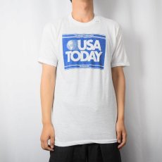 画像2: 70〜80's USA TODAU USA製 新聞社プリントTシャツ XL (2)