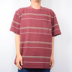 画像2: 90's puritan ボーダー柄Tシャツ XL (2)