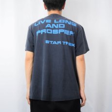 画像4: 90's STAR TREK USA製 "LIVE LONGER AND PROSPER" SFテレビドラマプリントTシャツ L (4)