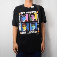 画像3: 90's ROY ORBISON USA製 ロカビリーミュージシャンプリントTシャツ BLACK XL (3)