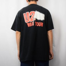 画像4: U2 "WAR TOUR" ロックバンドツアーTシャツ BLACK (4)