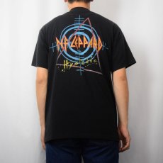 画像4: 80's DEF LEPPARD USA製 "Hysteria" ロックバンドTシャツ BLACK L (4)