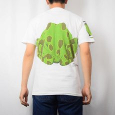 画像4: 80's Zoosloose "LEOPARD FROG" カエルプリントTシャツ M (4)