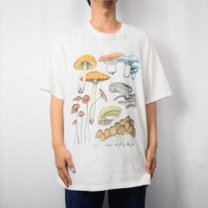 画像2: Poisonous Mushrooms アートプリントTシャツ XL (2)