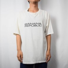 画像2: 90's BANANA REPUBLIC USA製 ロゴプリントTシャツ XL (2)