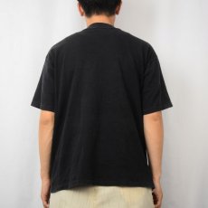 画像3: 80's AIR WAVES USA製 バタフライプリントTシャツ BLACK L (3)