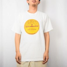 画像2: 90's SUN RECORDS USA製 レコードレーベル プリントTシャツ L (2)