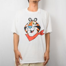 画像2: 90's Kellogg's USA製 "Tony the Tiger" シリアル企業 キャラクタープリントTシャツ XL (2)