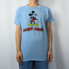 画像2: 70〜80's Disney MICKEY MOUSE キャラクタープリントTシャツ XL (2)