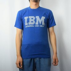 画像3: 80's IBM USA製 コンピューター企業 ロゴプリントTシャツ M (3)