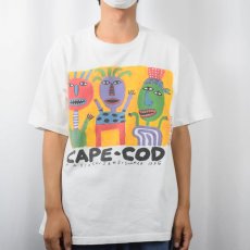 画像2: 90's BIG HED designs "CAPE-COD" アートプリントTシャツ L (2)