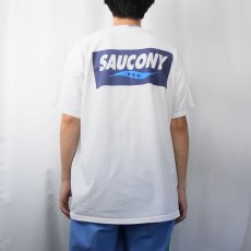 画像4: 90's SAUCONY スニーカーブランド ロゴプリントTシャツ XL (4)