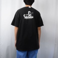 画像4: 90's "DEATH BEFORE DECAF" スカルプリントTシャツ BLACK XL (4)