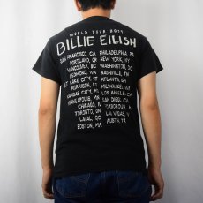 画像4: Billie Eilish "When We All Fall Asleep, Where Do We Go?" ミュージシャンフォトプリントTシャツ BLACK S (4)