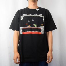 画像2: 2000's Nintendo スーパーマリオ ゲームキャラクタープリントTシャツ BLACK L (2)