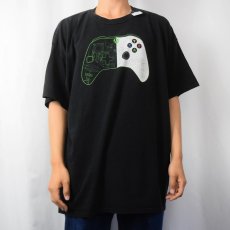 画像2: XBOX ゲームコントローラープリントTシャツ BLACK (2)