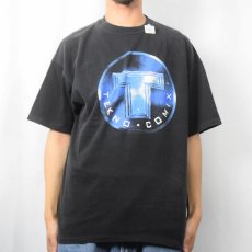 画像2: 90's TEKNO COMIX 出版社 ロゴプリントTシャツ BLACK XL (2)