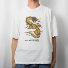 画像2: CHINA TOWN SAN FRANCISCO 龍プリントTシャツ XL (2)