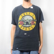 画像2: GUNS N' ROSES ロックバンドTシャツ BLACK (2)