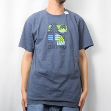 画像2: 2016SS patagonia "LIVE SIMPLY" プリントTシャツ NAVY L (2)