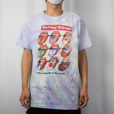 画像3: 90's The Rolling Stones "Voodoo Lounge World Tour 94-95" ロックバンドツアー タイダイTシャツ (3)