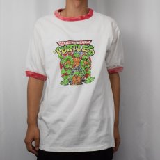 画像2: 2000's Teenage Mutant Ninja Turtles キャラクタープリントリンガーTシャツ (2)